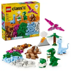 LEGO&reg; Classic Creative Dinosaurs, Imaginative Toy Models 11041