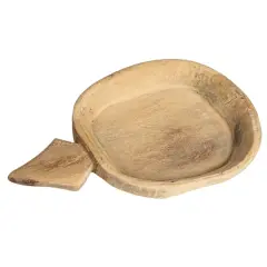 Hello Honey&reg; 18" Natural Rustic Reclaimed Wood Bowl with Handles
