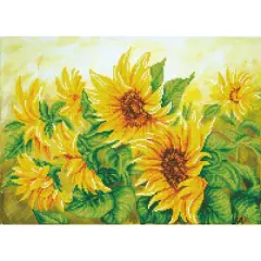 Diamond Dotz&reg; Hazy Daze Sunflowers Diamond Painting Artwork Kit