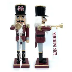 14" College Bugler Nutcracker Mississippi State