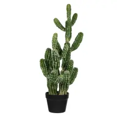 31" Artificial Green Potted Cactus