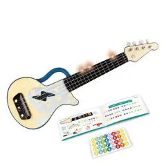 Hape Learn With Lights Blue Electronic Ukulele
