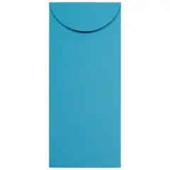 JAM Paper 5" x 11.5" Policy Business Colored Envelopes, 50ct. Blue