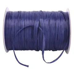 JAM Paper 1/4" Matte Raffia Ribbon, 100yd. Navy Blue