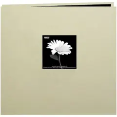 Pioneer&reg; Book Cloth Cover Post Bound Album, 8" x 8" Biscott Beige