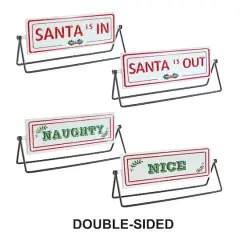 Reversible Santa Sign Set