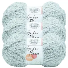 3 Pack Lion Brand&reg; Go For Fleece Sherpa Yarn Pearl Grey