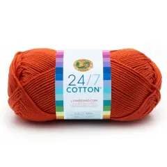 Lion Brand&reg; 24/7 Cotton&reg; Yarn Tangerine