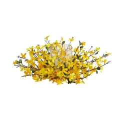 16" Artificial Forsythia Candelabrum