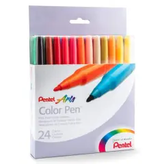 Pentel Arts&reg; Color Pen&trade; Fine Point 24 Color Marker Set