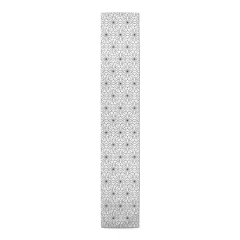 Star Flower Indoor/Outdoor Table Runner Black