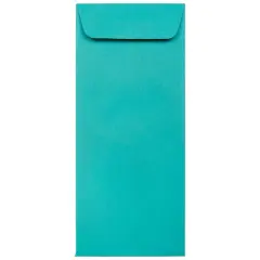 JAM Paper #10 Sea Blue Recycled Policy Business Envelopes, 25ct.