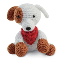 Intermediate Dog Amigurumi Crochet Kit by Loops & Threads&reg;