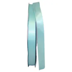 JAM Paper 5/8" x 100yd. Double Face Satin Ribbon Aqua