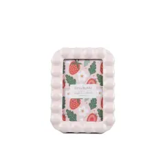 Flora Bunda&reg; 4" x 6" Pink Infinity Dots Ceramic Frame