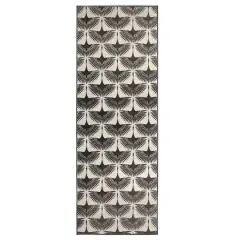 My Magic Carpet Flock Washable Rug Black