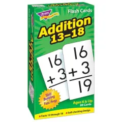 Trend Enterprises&reg; Addition 13-18 Skill Drill Flash Cards