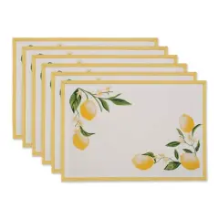 DII&reg; Lemon Bliss Placemats, 6ct.
