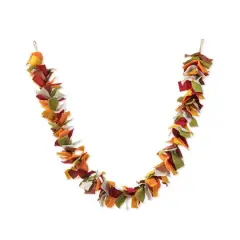 Glitzhome&reg; 6ft. Fall Multicolor Felt Garland