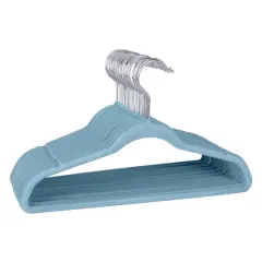 Laura Ashley Kids Velvet Hangers, 25ct. Light Blue