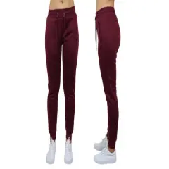 Galaxy by Harvic Slim Fit Heavyweight Fleece-Lined Women&rsquo;s Joggers Burgundy