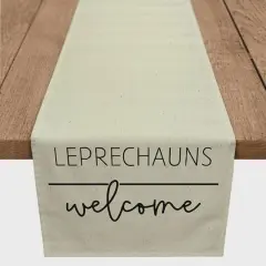 Leprechauns Welcome Cotton Twill Runner