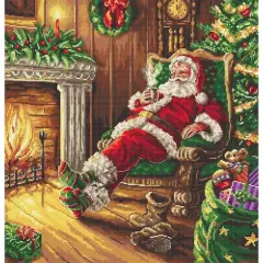 Letistitch Santa's Rest by the Chimney Counted Cross Stitch Kit