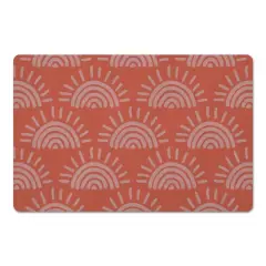 Sun Pattern Floor Mat Pink