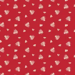 Springs Creative World Piece Red Pagoda Cotton Fabric