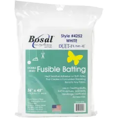 Bosal Duet-Fuse-II Double-Sided Fusible Batting, 36" x 45"