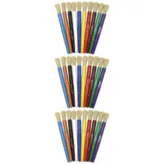 Creativity Street&reg; Assorted Color Colossal Brushes, 3 Packs of 10