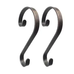 Haute Decor Stocking Scrolls&reg; Weathered Bronze Stocking Holders, 2ct.