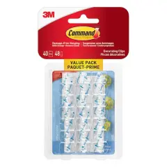 Command&trade; Mini Decorating Light Clips, Clear
