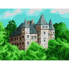 Orchidea Castle Gobelin Canvas Cross Stitch Kit