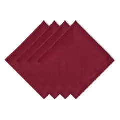 DII&reg; Oversized Linen Dinner Napkins, 4ct. Cranberry