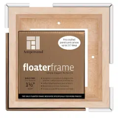 Ampersand&trade; Bold Edge 6" x 6" Floaterframe Maple