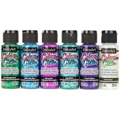 DecoArt&reg; Galaxy Glitter&trade; 6 Color Mermaid Paint Set