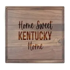 Home Sweet State Home 17" x 11" Walnut Cutting Board Kentucky