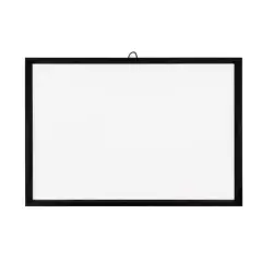 17" x 25" White Plaque with Black Wood Frame by Make Market&reg;
