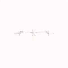 33" White Adjustable Garland Hanger for Double Door Frames