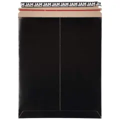 JAM Paper 11" x 13.5" Flat Photo Mailer Peel & Seal Closure Envelopes, 6ct. Black