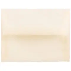 JAM Paper A2 Translucent Vellum Invitation Envelopes, 50ct. Spring Ochre