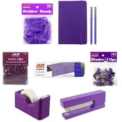 JAM Paper Complete Desk Kit Purple