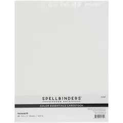 Spellbinders&reg; Color Essentials 8.5" x 11" Cardstock, 10 Sheets Snowdrift