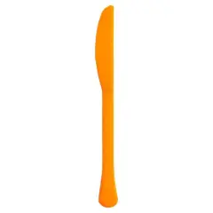 JAM Paper Premium Utensils Plastic Knives Party Pack, 48ct. Orange