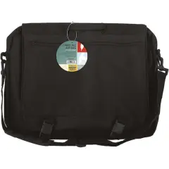 Pro Art&reg; Black 19" x 15" Art Supply Messenger Bag
