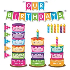 Scholastic&reg; Teaching Resources Class Birthday Graph Bulletin Board Set, 70ct.