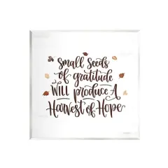Stupell Industries Harvest of Hope Phrase Wall Plaque Art