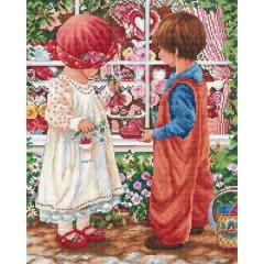 Luca-S Valentines Treasure Counted Cross Stitch Kit Counted Cross Stitch Kit