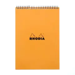 Rhodia&reg; Orange Lined Wire-Bound Sketchbook, 8.25" x 11.75"